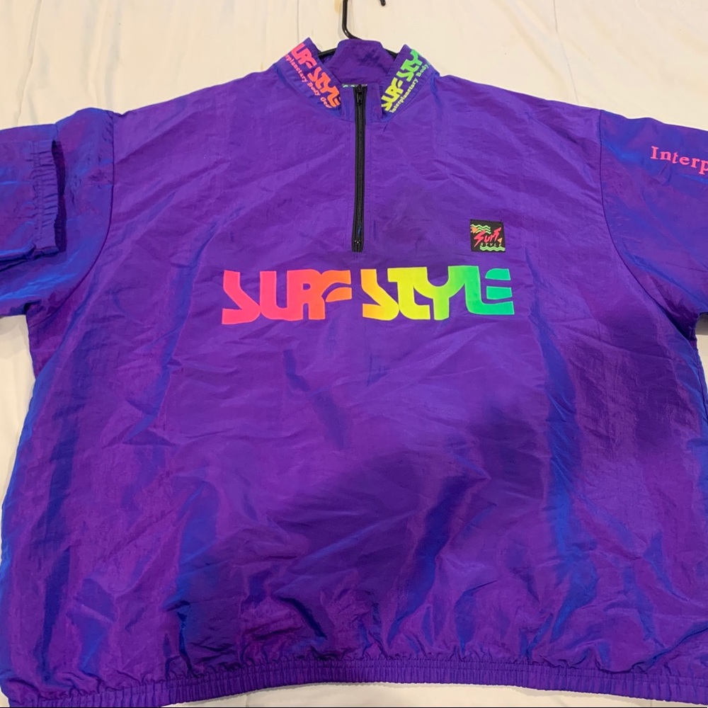 Surf Style Multicolor Windbreaker Jacket